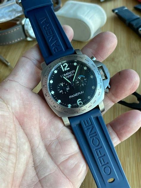 panerai caoutchouc rubber strap|24mm panerai accessories.